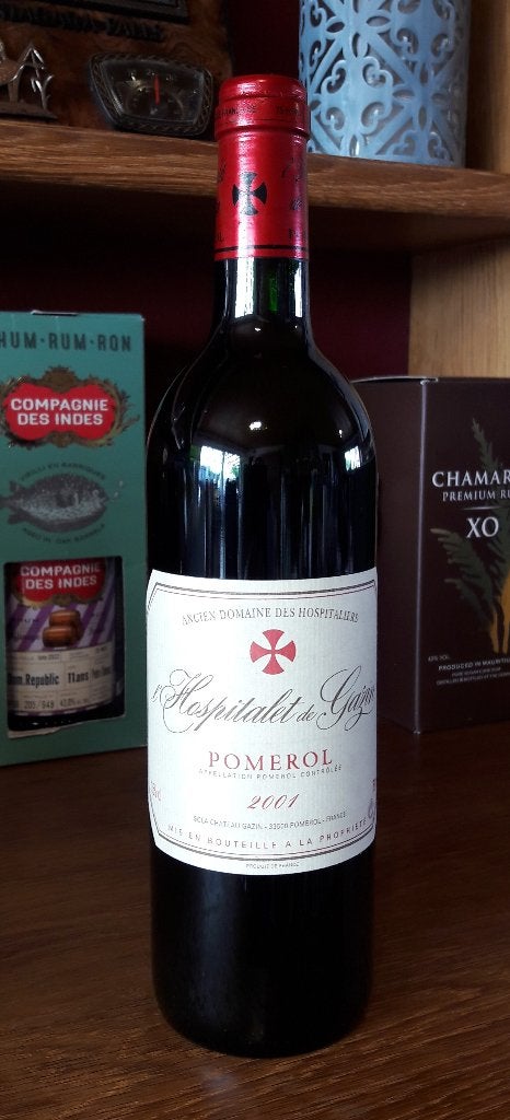   L’Hospitalet de Gazin  Pomerol 2001, Neuf, Enlèvement ou Envoi, Pleine, Vin rouge