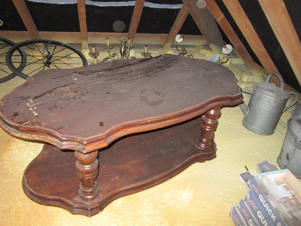 Table basse en chêne massif, Antiquités & Art, Enlèvement