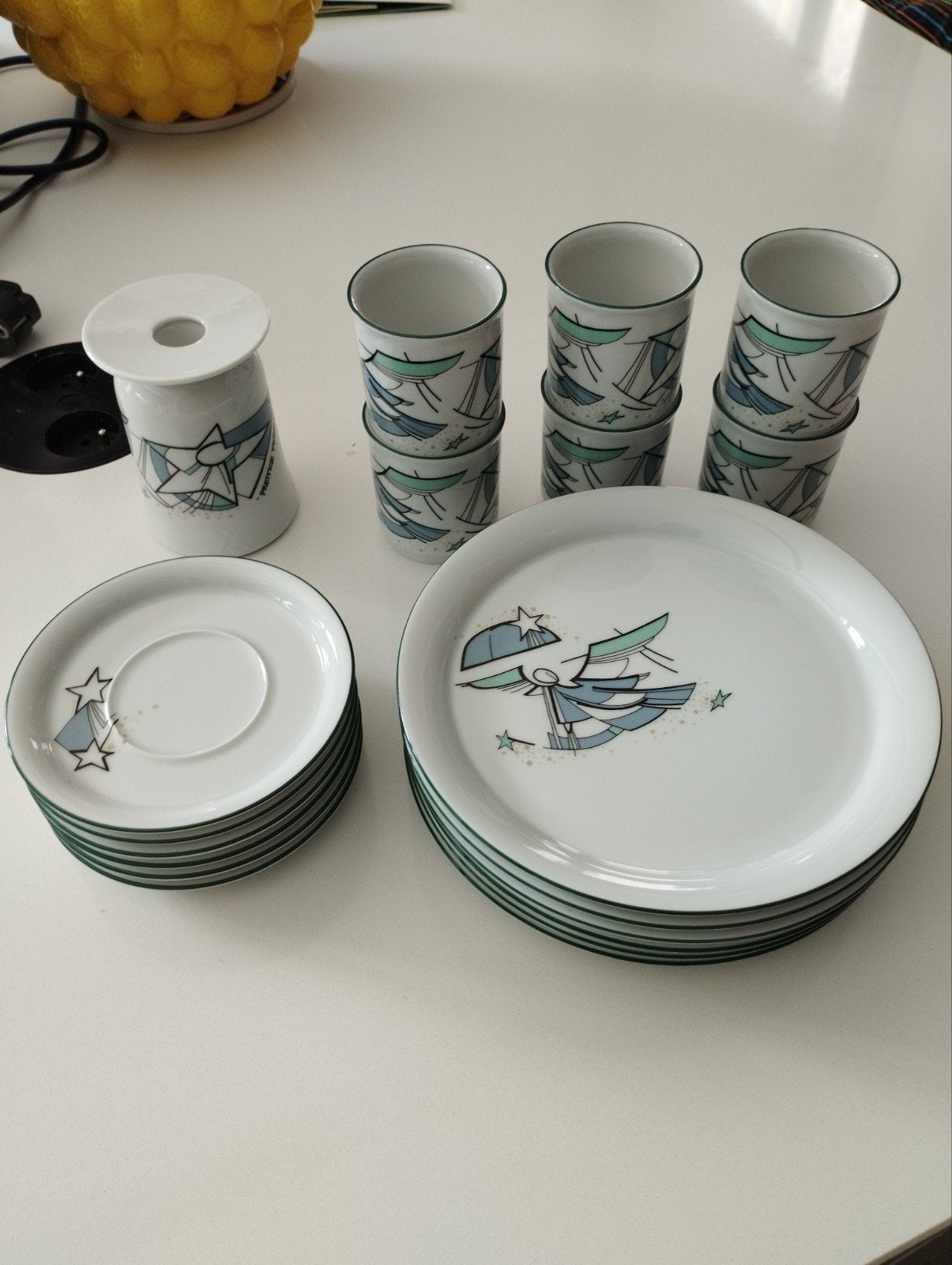 Royal Mosa Servies 6 personen, Antiek en Kunst, Ophalen of Verzenden