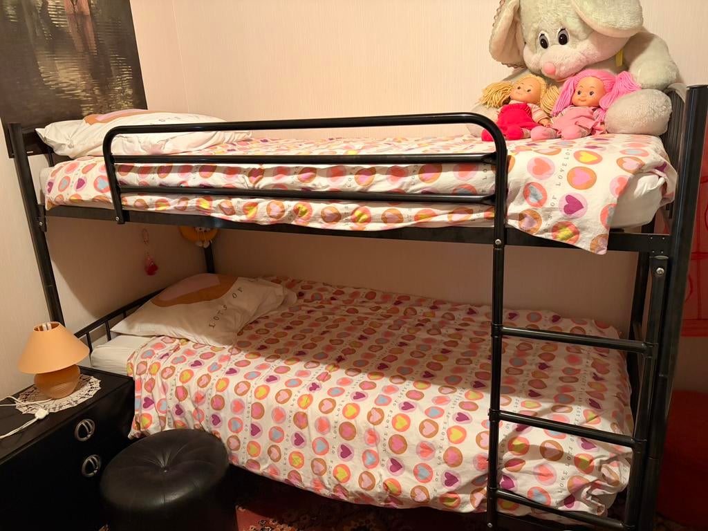 Stapelbed, Ophalen, 90 cm, Eenpersoons, Minder dan 160 cm