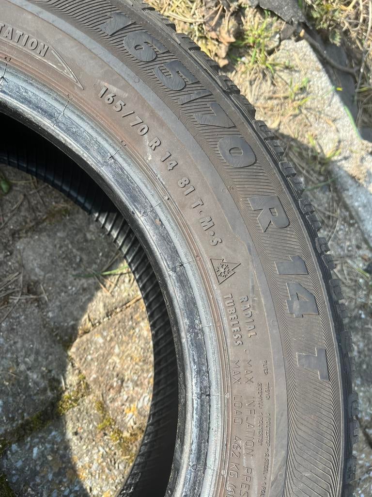 4 pneu 165/70R14 6mm, Ophalen, Zo goed als nieuw