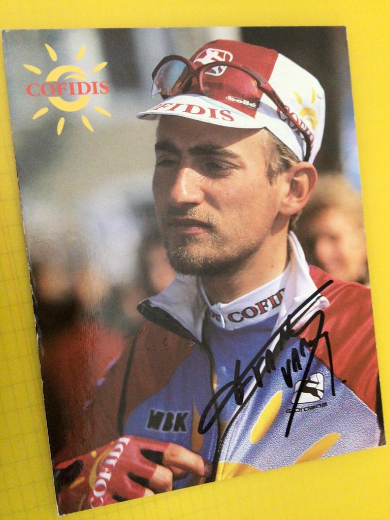 wielerkaart 2000 team cofidis  frank vandenbroucke signe, Envoi, Comme neuf