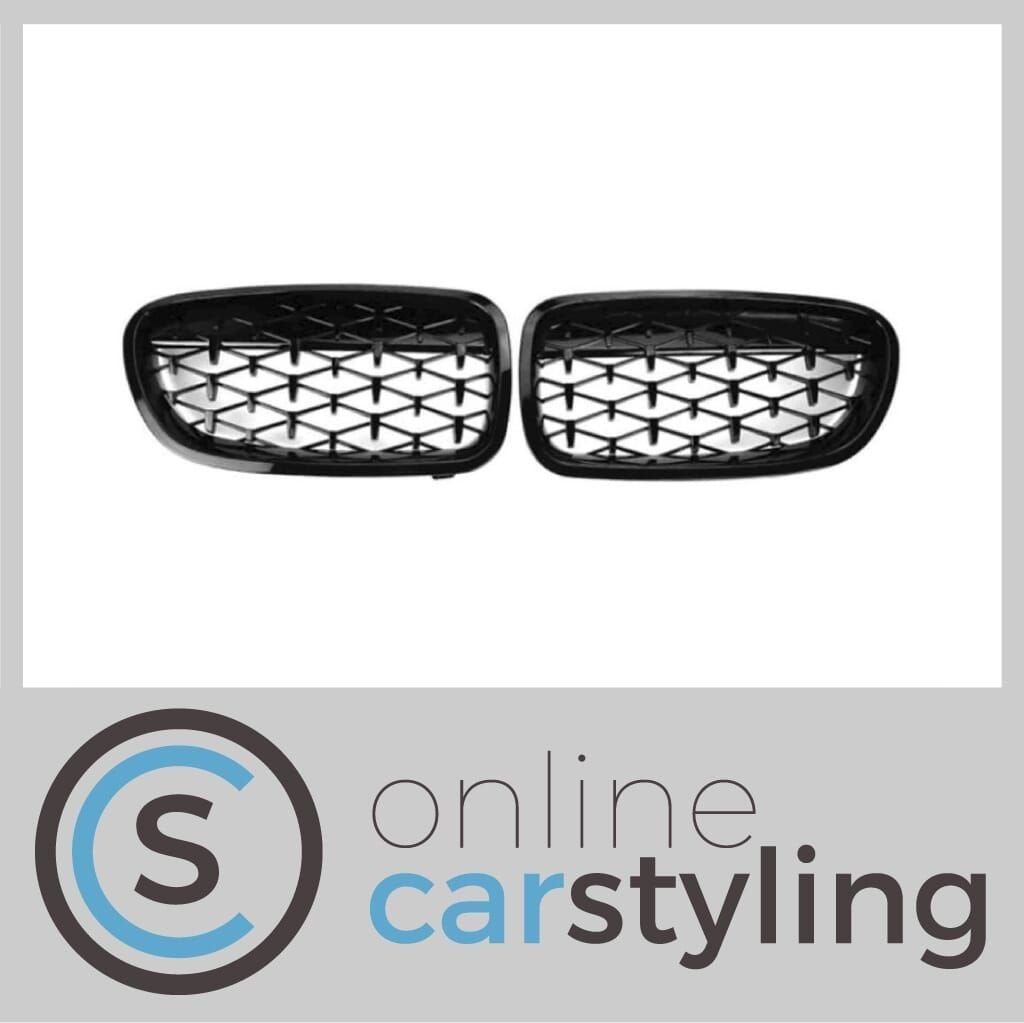Grill Nieren BMW 5-Serie F10 / F11 Diamant Style Glossy Blac, Auto-onderdelen, -, -, Nieuw, Ophalen of Verzenden