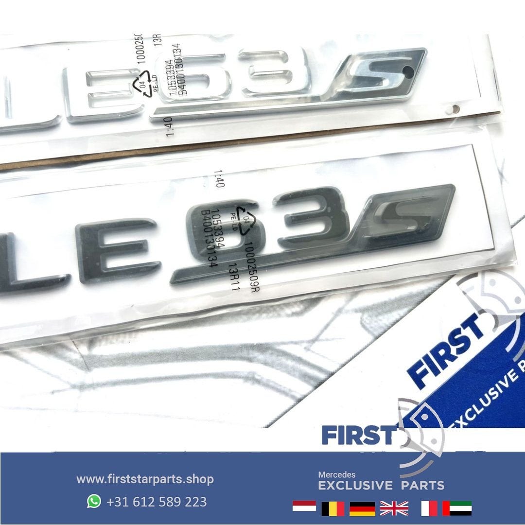 W166 C292 W167 GLE63s AMG LOGO GLE 63 S LETTERS ZWART of CHR, Gebruikt, -, Ophalen of Verzenden, Achter