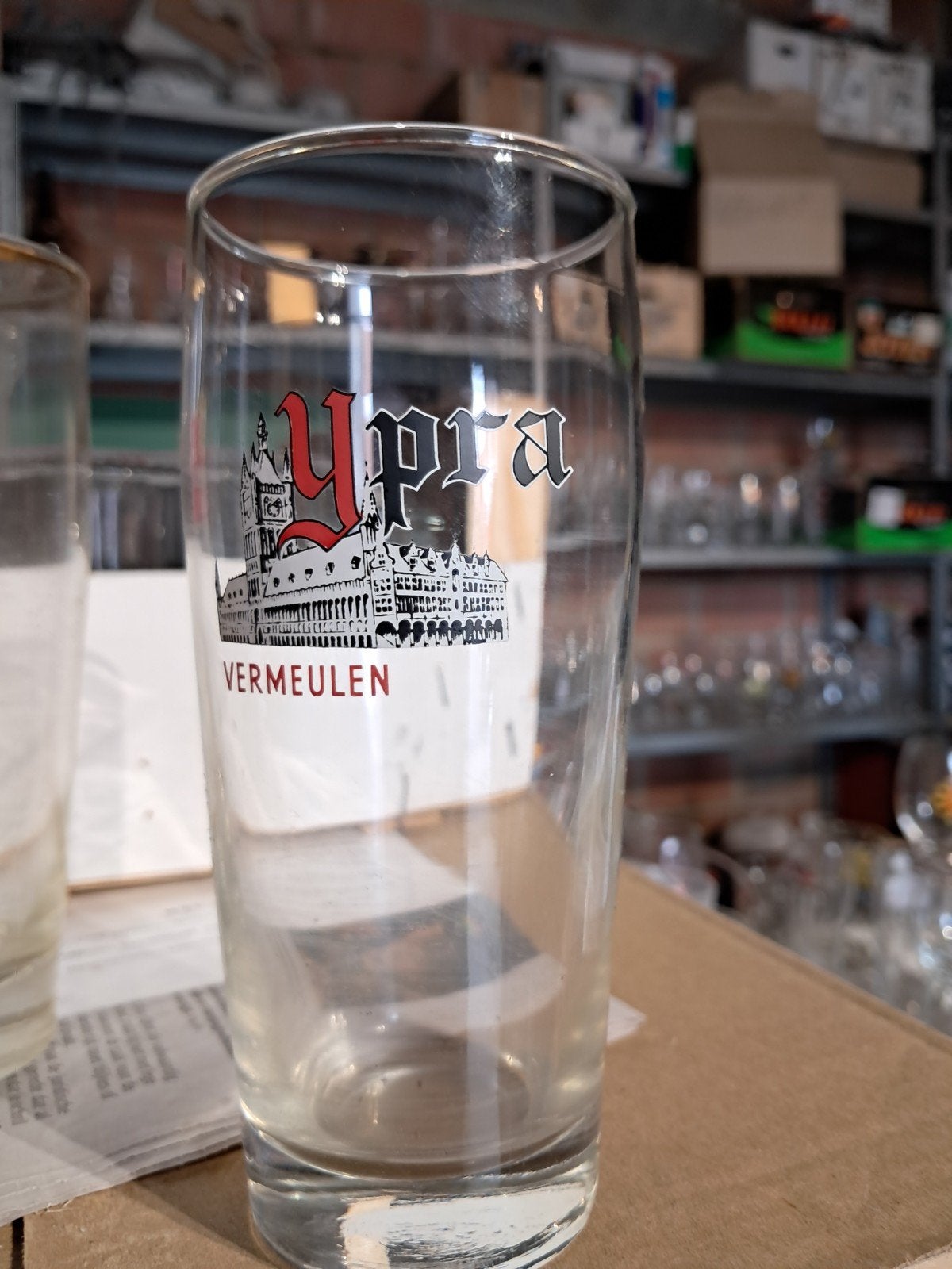 Ieper, Collections, Verres & Petits Verres, Enlèvement ou Envoi, Verre à bière