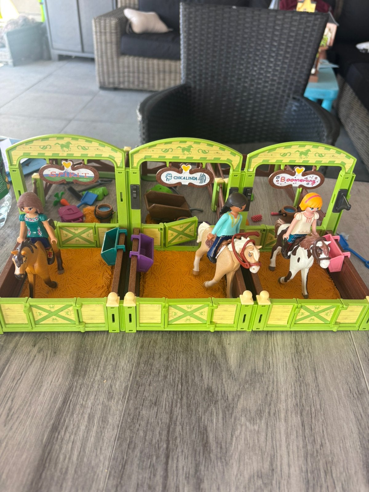 Playmobil spirit stallen, Ophalen, Zo goed als nieuw, Accessoires