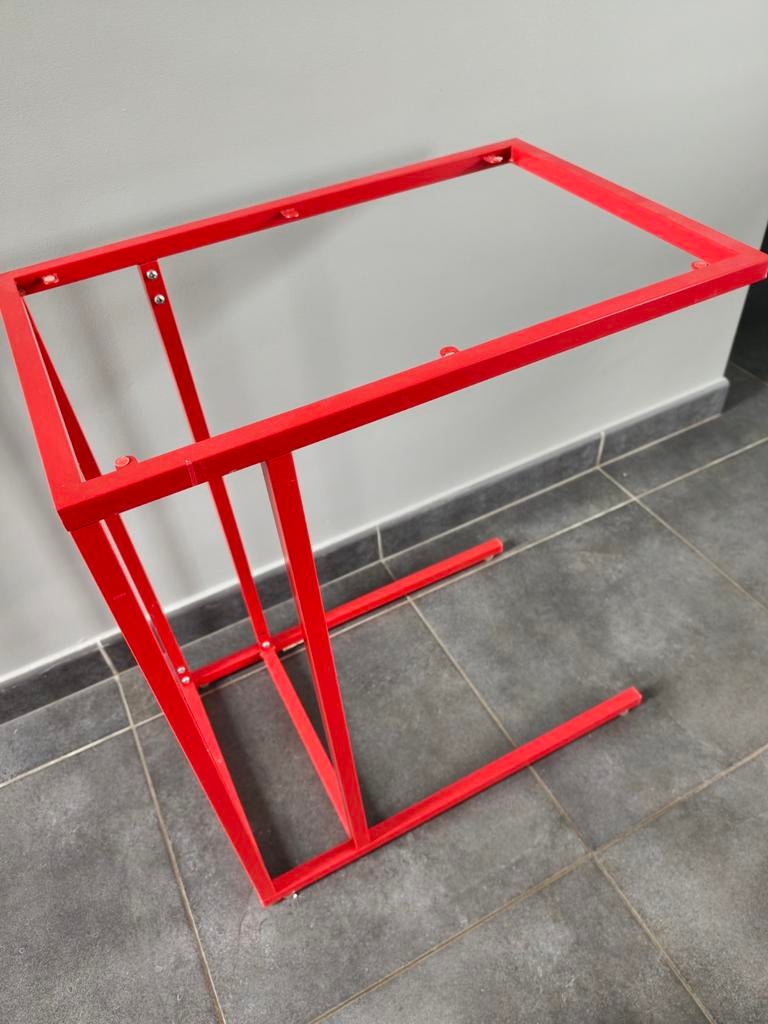 Table appoint canapé Ikea, Maison & Meubles, Enlèvement, Rouge, Verre