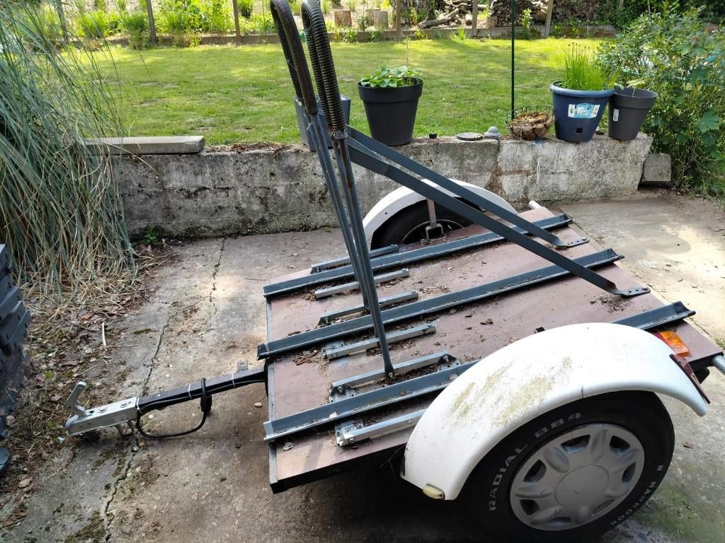 Fietsaanhangwagen, Vélos & Vélomoteurs, Accessoires vélo | Remorques, Enlèvement, Utilisé, Autres types, 80 kg ou plus