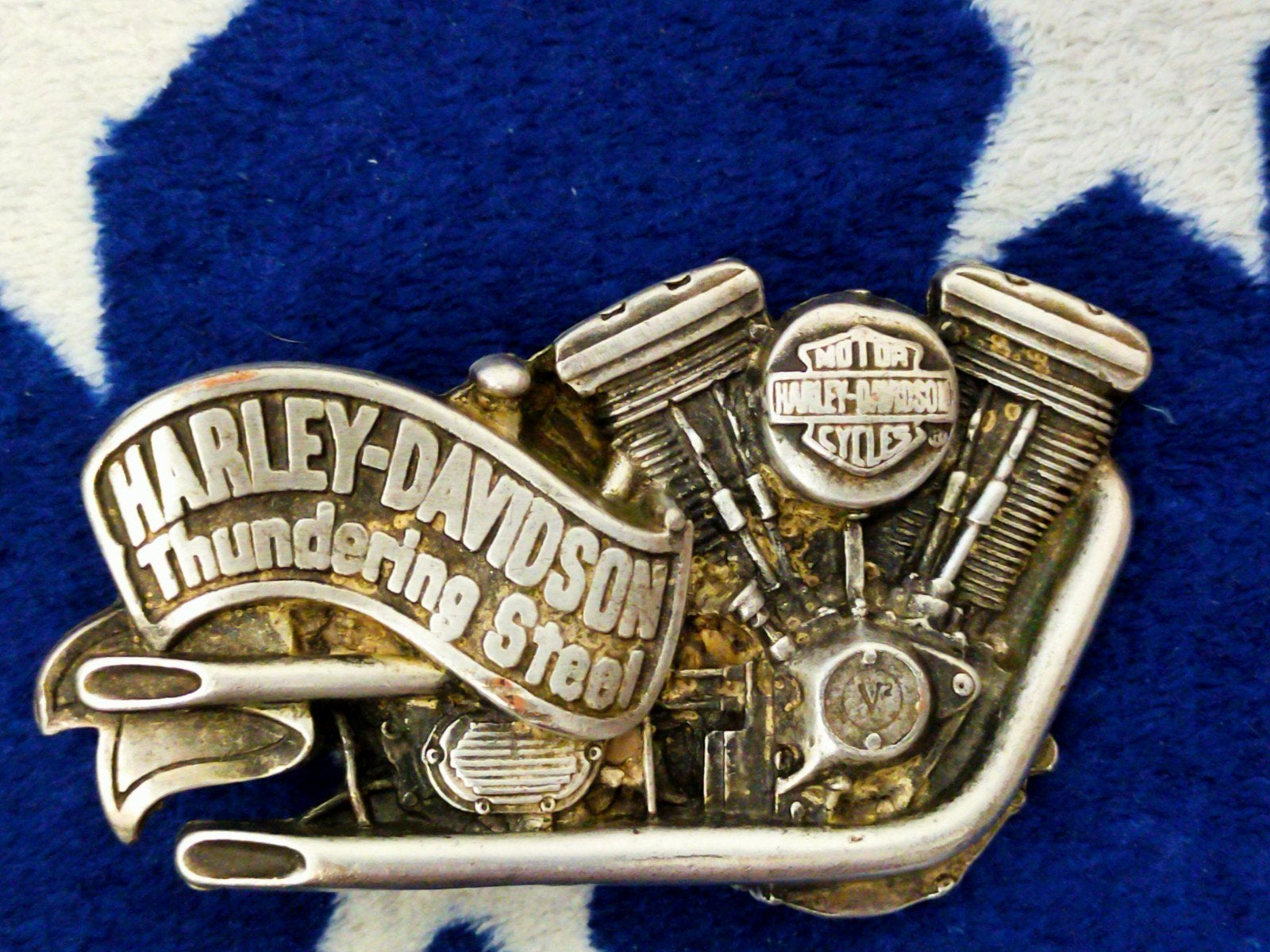 Boucles ceinture Harley Davidson 1991, Verzamelen, Speldjes, Pins en Buttons, Ophalen