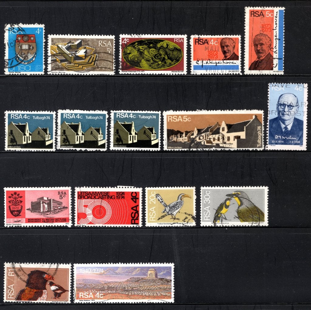 AFRIQUE DU SUD Année 1973-1974 timbrée, Envoi, Afrique du Sud, Affranchi