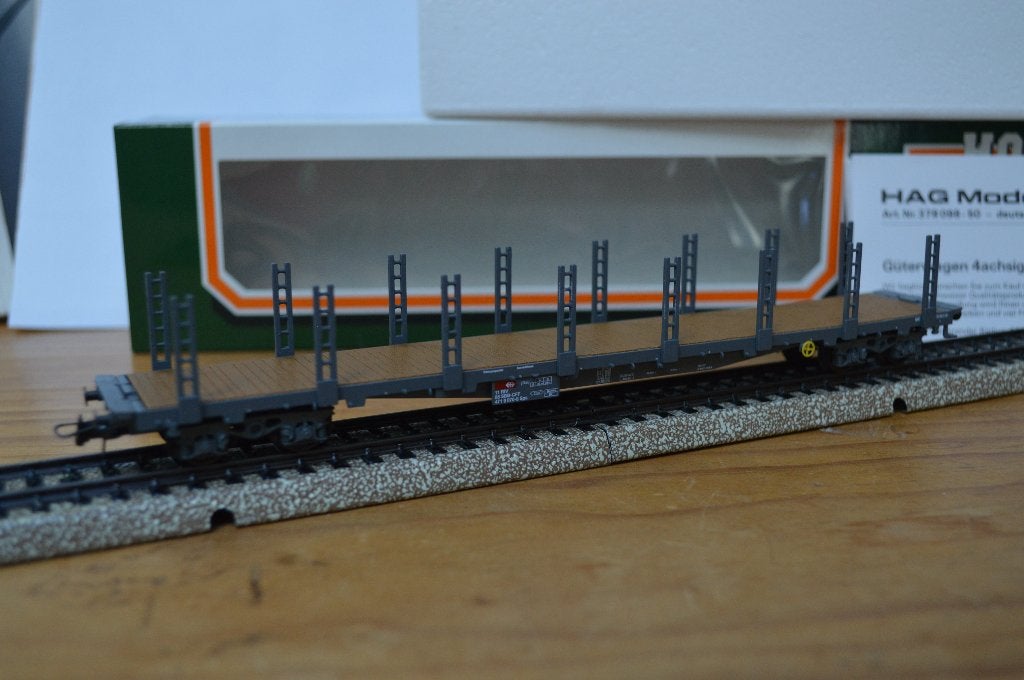 Märklin / HAG 386 : Volmetalen Rungenwagen, Wisselstroom, Analoog, Ophalen of Verzenden, Märklin