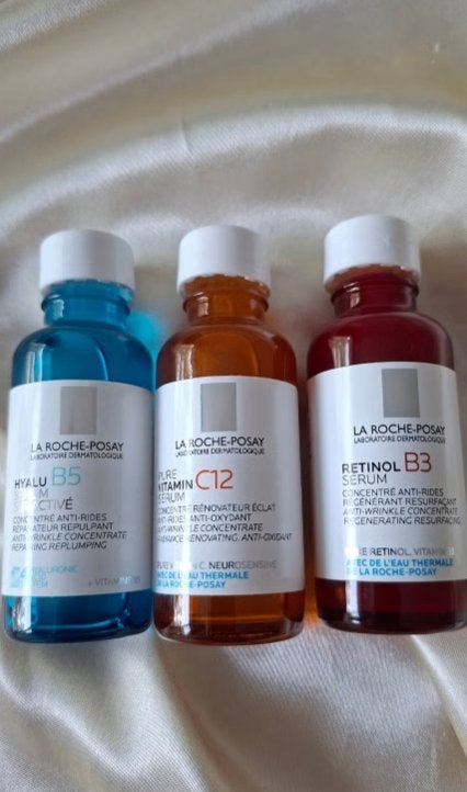 La Roche-Posay SerumsHyalu B5, Pure Vitamine C12, Retinol B, Handtassen en Accessoires, Uiterlijk | Lichaamsverzorging, Ophalen of Verzenden