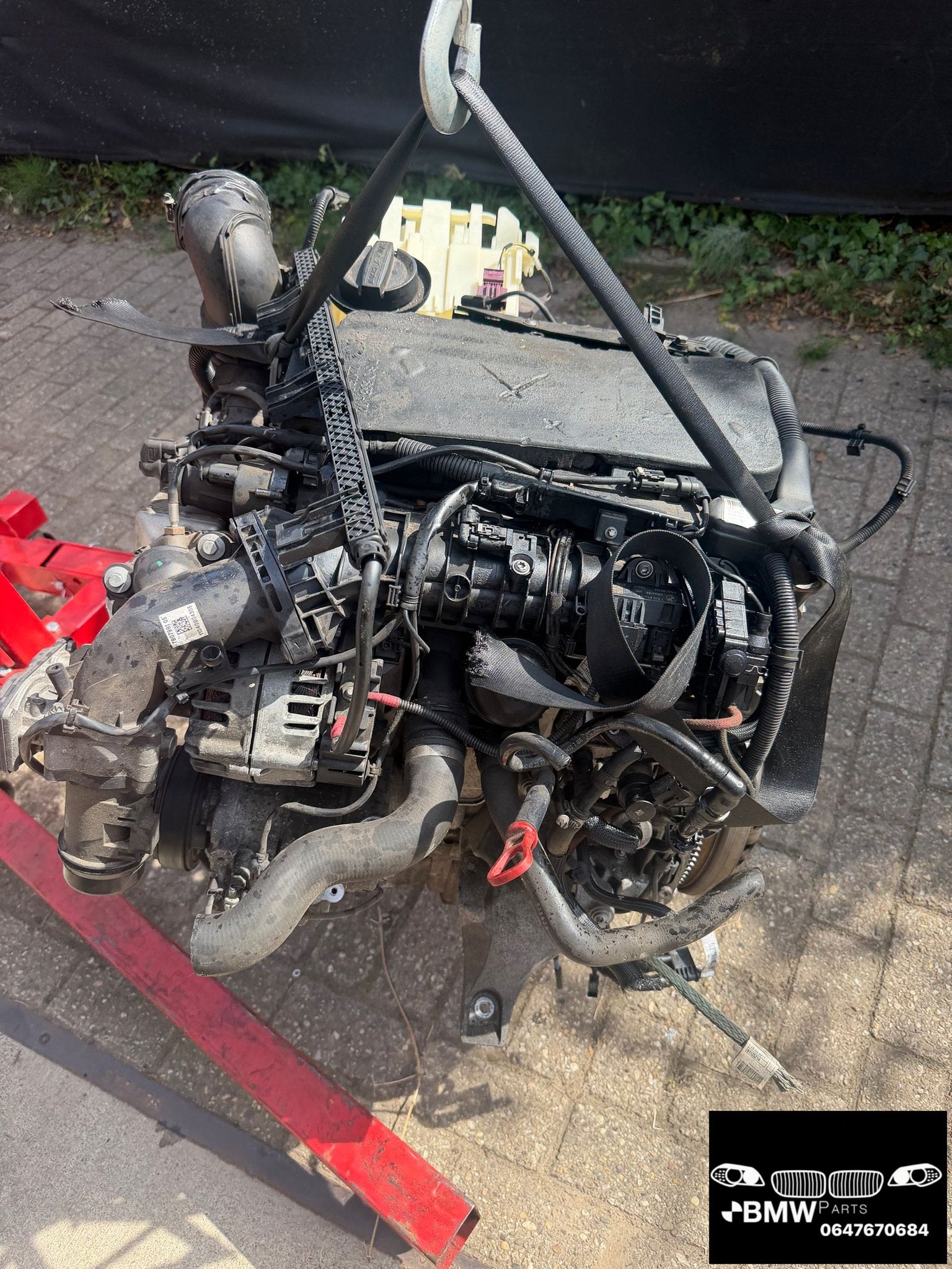 Motor Bmw 320D N47D20C N47 201000km geheel kompleet, Gebruikt, -, Ophalen of Verzenden, -