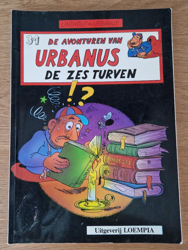 Urbanus - De zes Turven -31-1e dr(1991) Strip, Boeken, Eén stripboek, Ophalen of Verzenden, Zo goed als nieuw