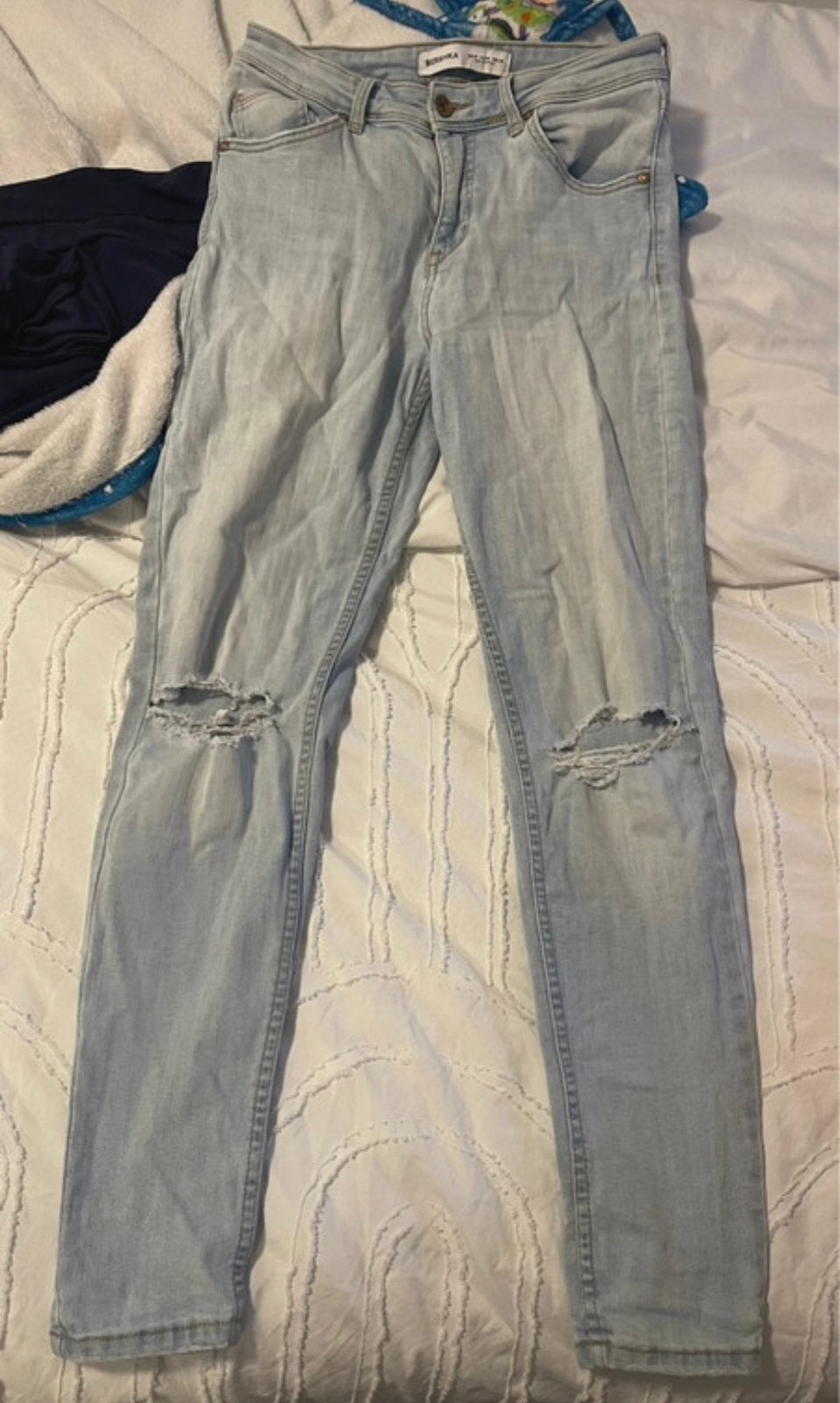 Jeans broek, Verzenden, Gedragen, Blauw, W30 - W32 (confectie 38/40)