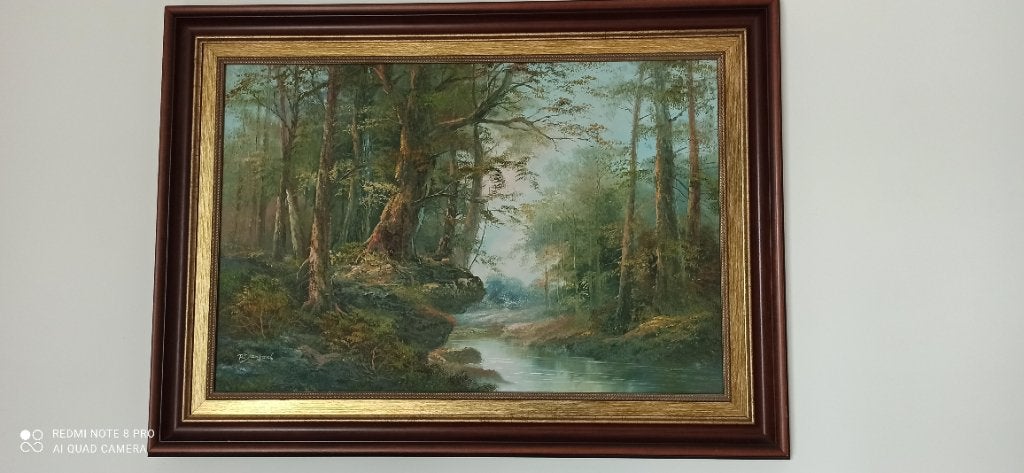 Schilderij, Antiek en Kunst, Kunst | Schilderijen | Klassiek, Ophalen, Doek, Landschap, Klassiek