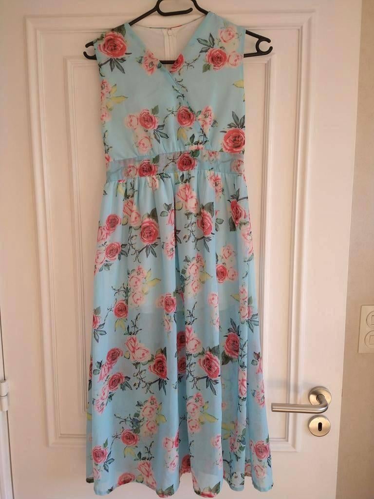 Vintage Lange zomer jurk retro, Kleding | Dames, Vintage Dressing, Zo goed als nieuw, Maat 34 (XS) of kleiner, Onder de knie
