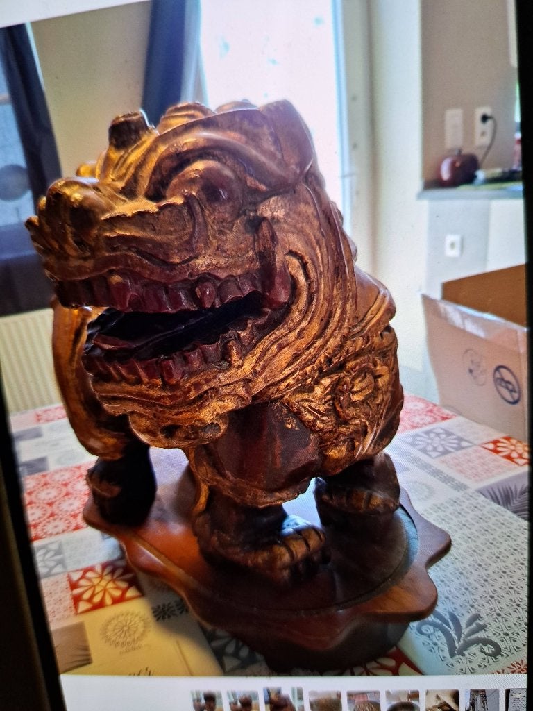 Chien fo ancien liongardien, Antiquités & Art, Enlèvement