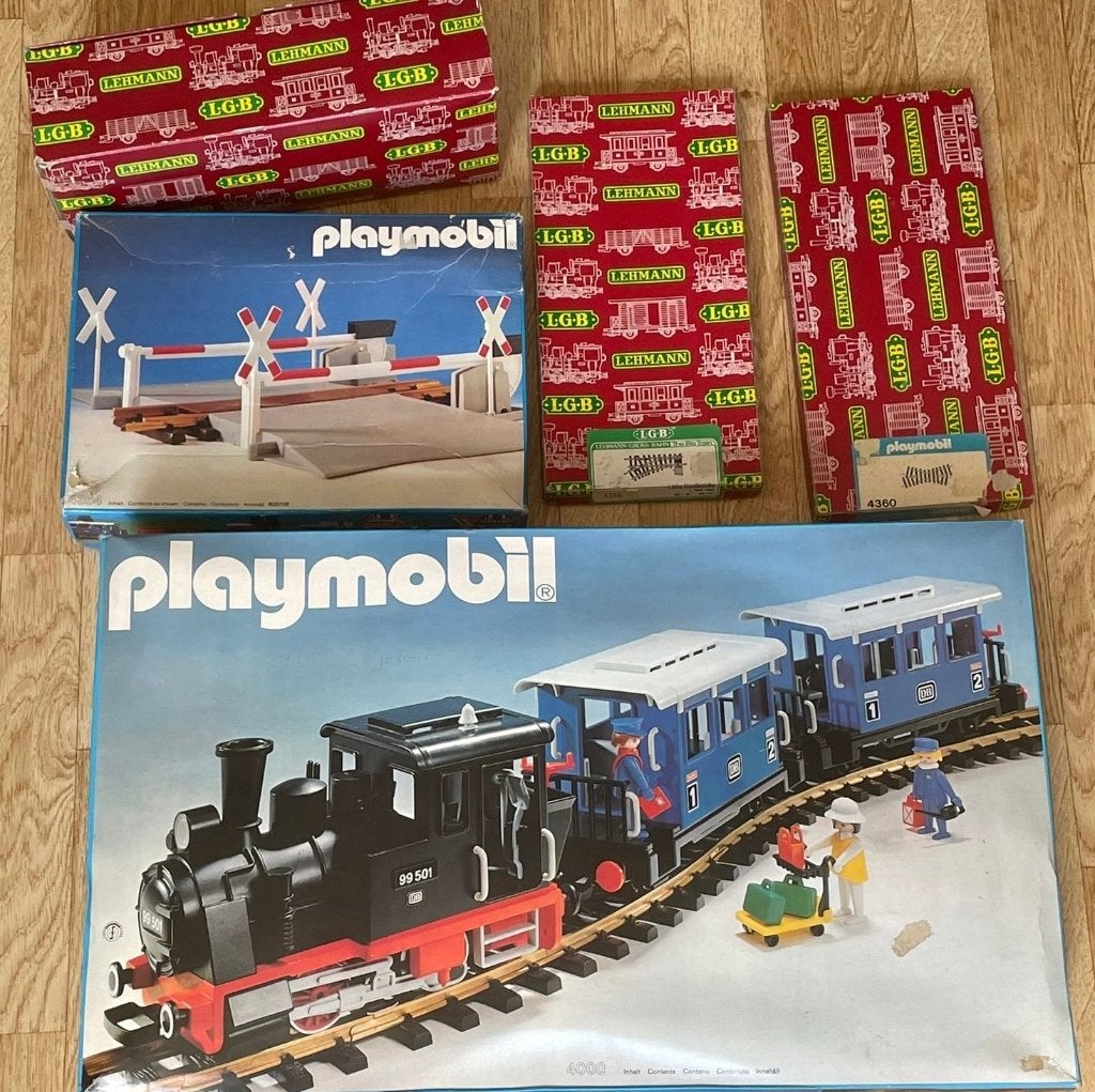 Playmobil Trein Set 4000 + Accessoires + LGB Rails, Kinderen en Baby's, Speelgoed | Playmobil, Gebruikt, Complete set, Voertuig