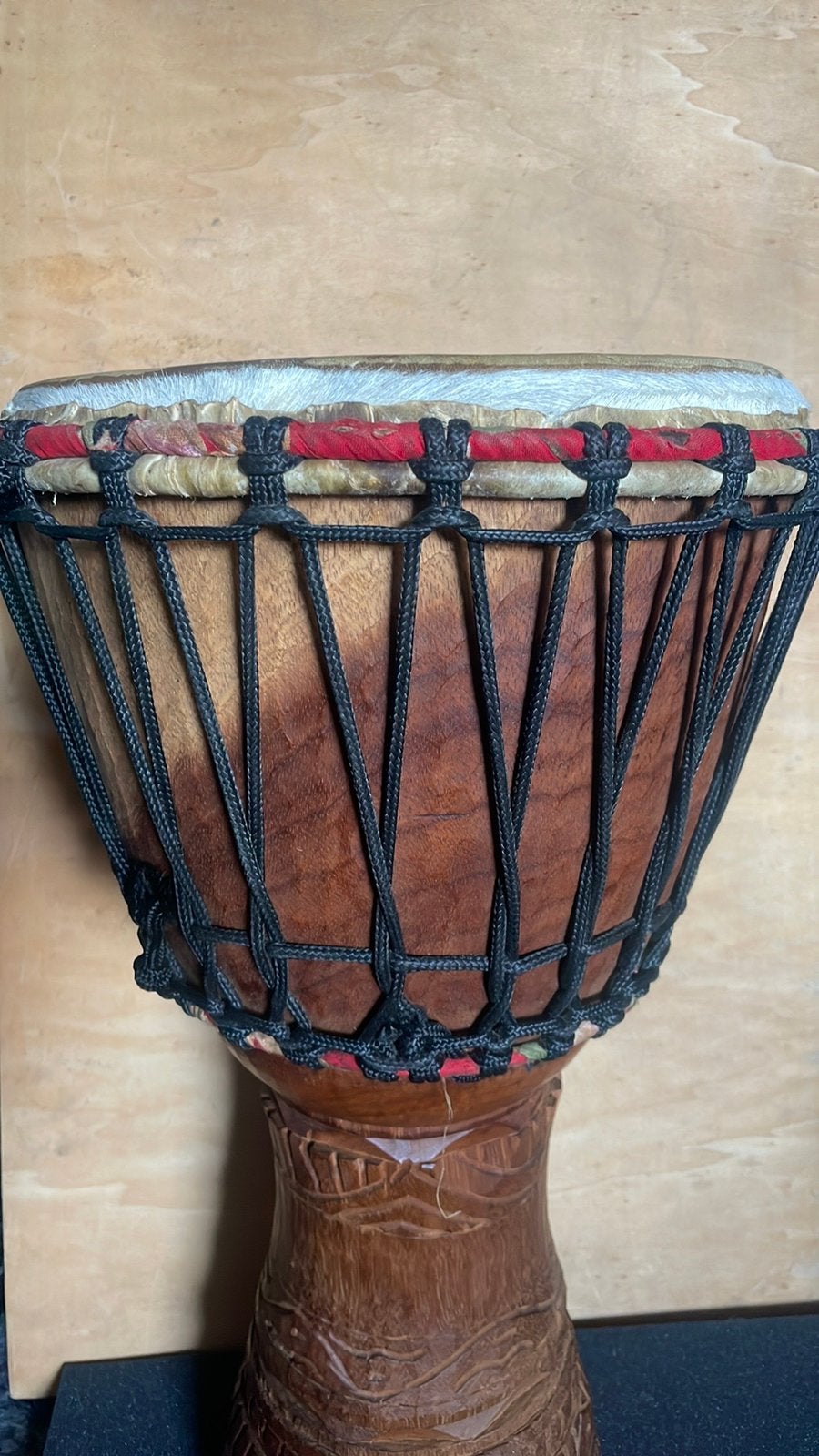 Authentieke Handgesneden Djembé (20+) Incl Draagtas, Musique & Instruments, Percussions, Enlèvement ou Envoi, Utilisé, Tambour