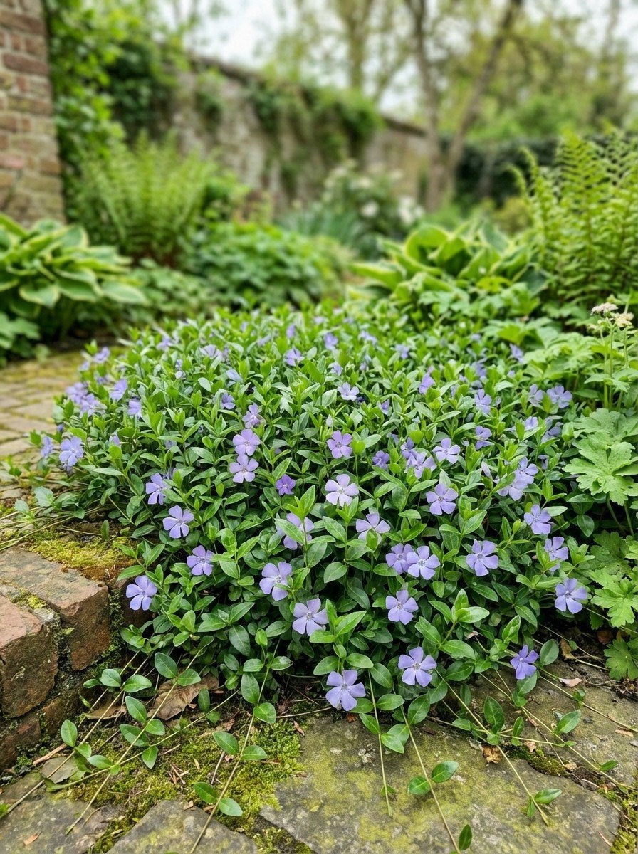 Vinca minor, Tuin en Terras, Ophalen, Halfschaduw