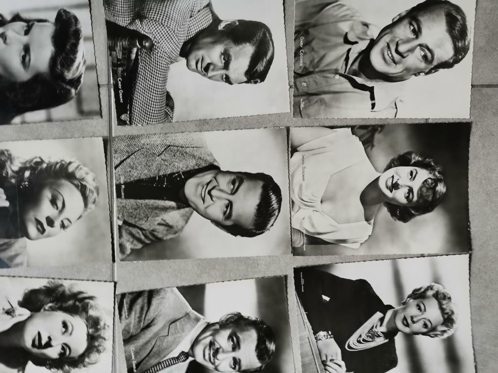 Foto's filmsterren uitgave chocolatier clovis pepinster, Enlèvement ou Envoi, Photo, Utilisé, 1940 à 1960