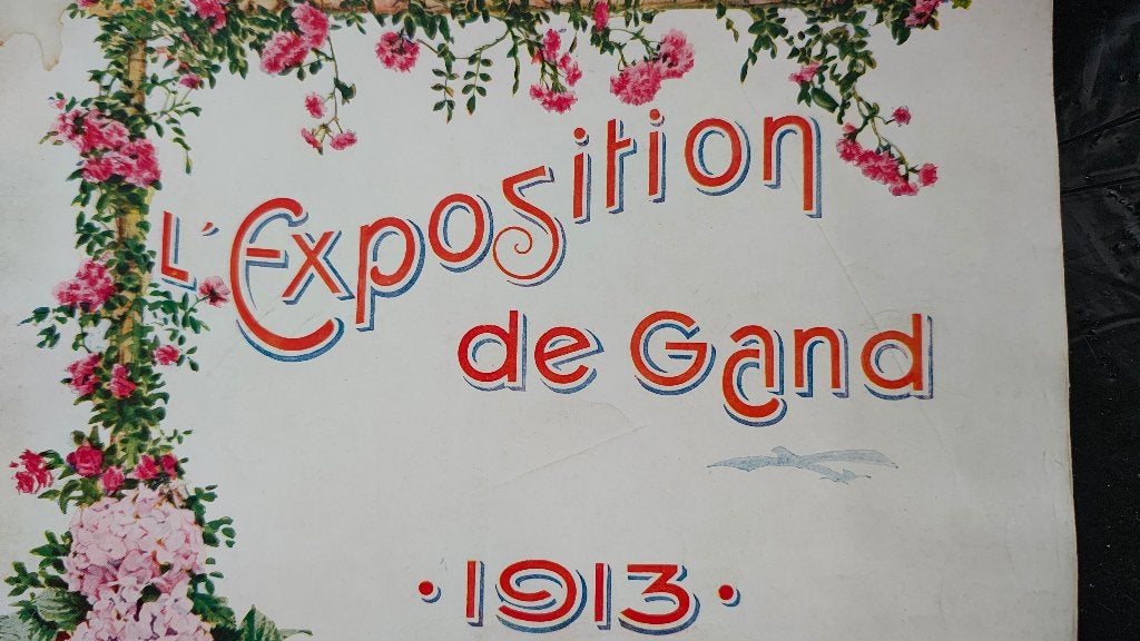 Koloniale expansie Exposition Gent boeken 32 ansichtkaarten, Verzenden, 20e eeuw of later, Gelezen