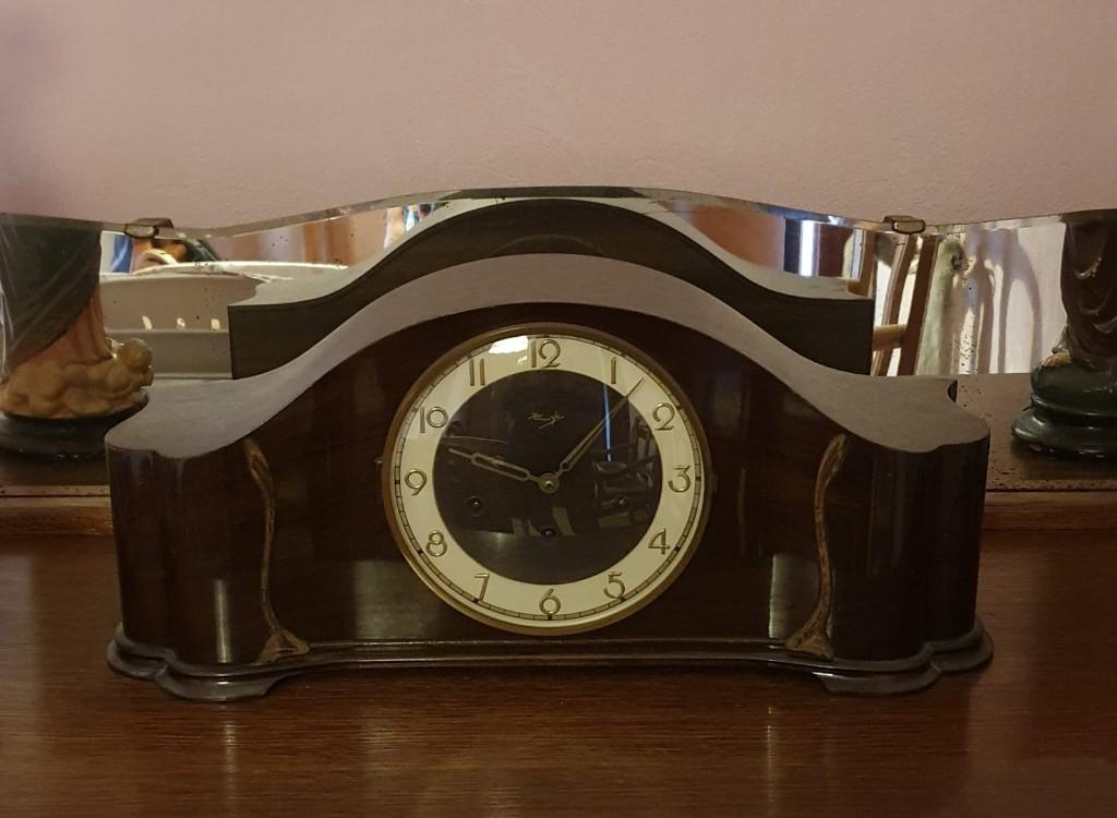 Vintage schouwklok pendule art deco stijl, Antiek en Kunst, Ophalen
