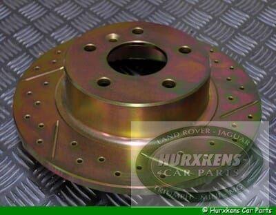 Achterste remschijven set drilled & grooved - P38 en Discove, Auto-onderdelen, Land Rover, -, -, Nieuw
