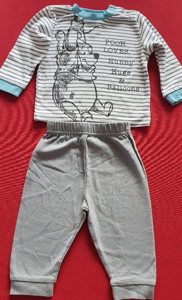 Ensemble t-shirt manches longues+pantalon Winnie - T74 NEUF, Kinderen en Baby's, Babykleding | Maat 74, Nieuw, Setje, Jongetje