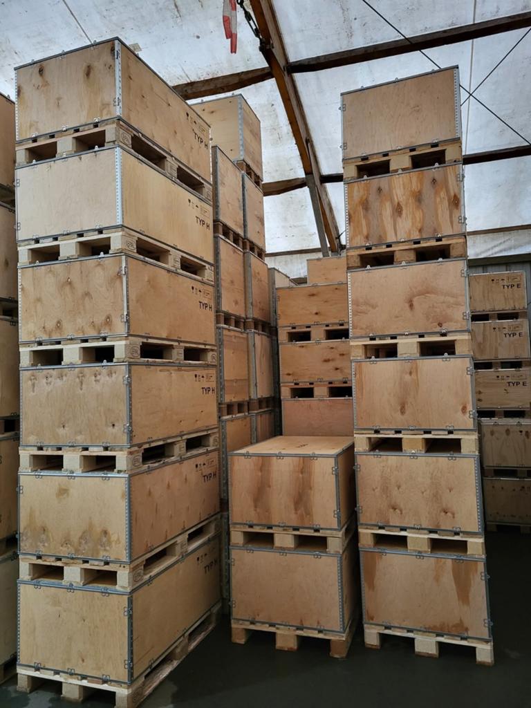 Caisses de rangement pliables sur palette (sur-mesure), Bricolage & Construction, Bois & Planches, Palette