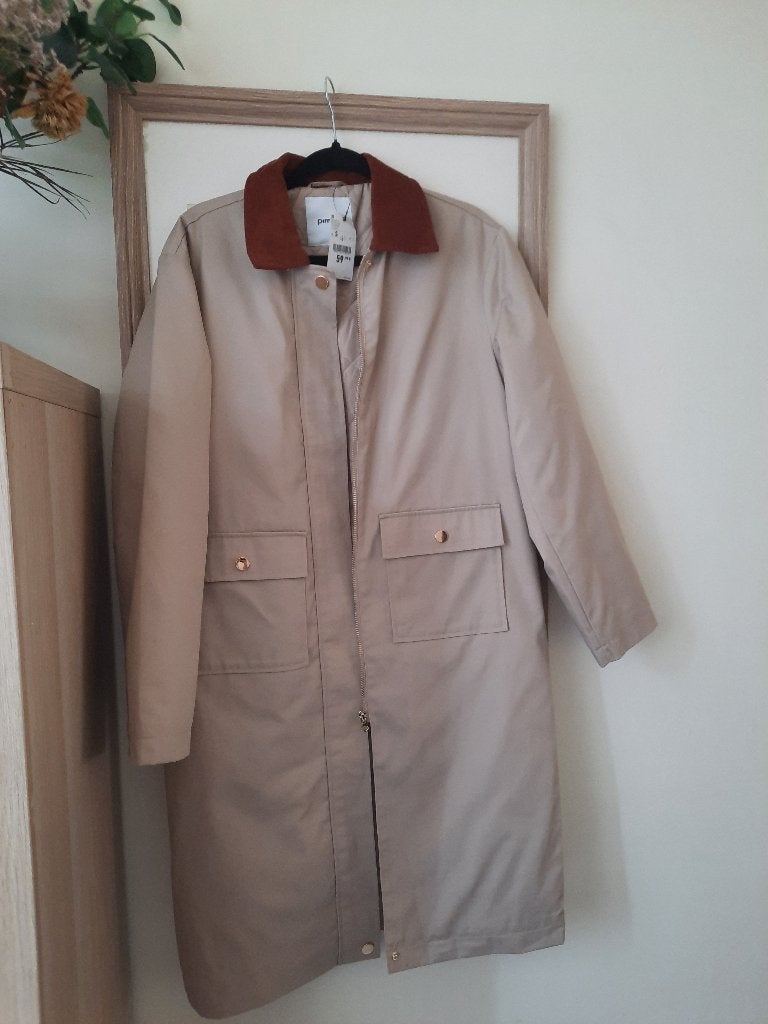 Trenchcoat voor dames, Beige, Nieuw, Ophalen of Verzenden, Maat 36 (S)