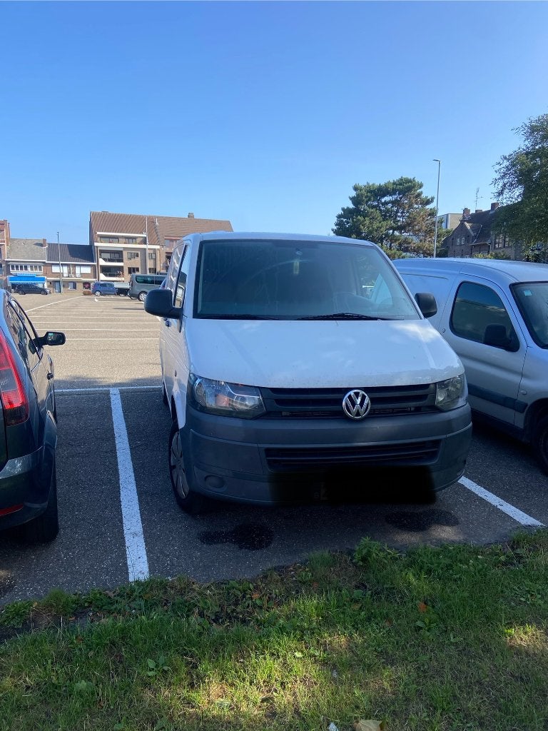 Vw transporter 2011 airco, Stof, Schuifdeur, Volkswagen, Wit