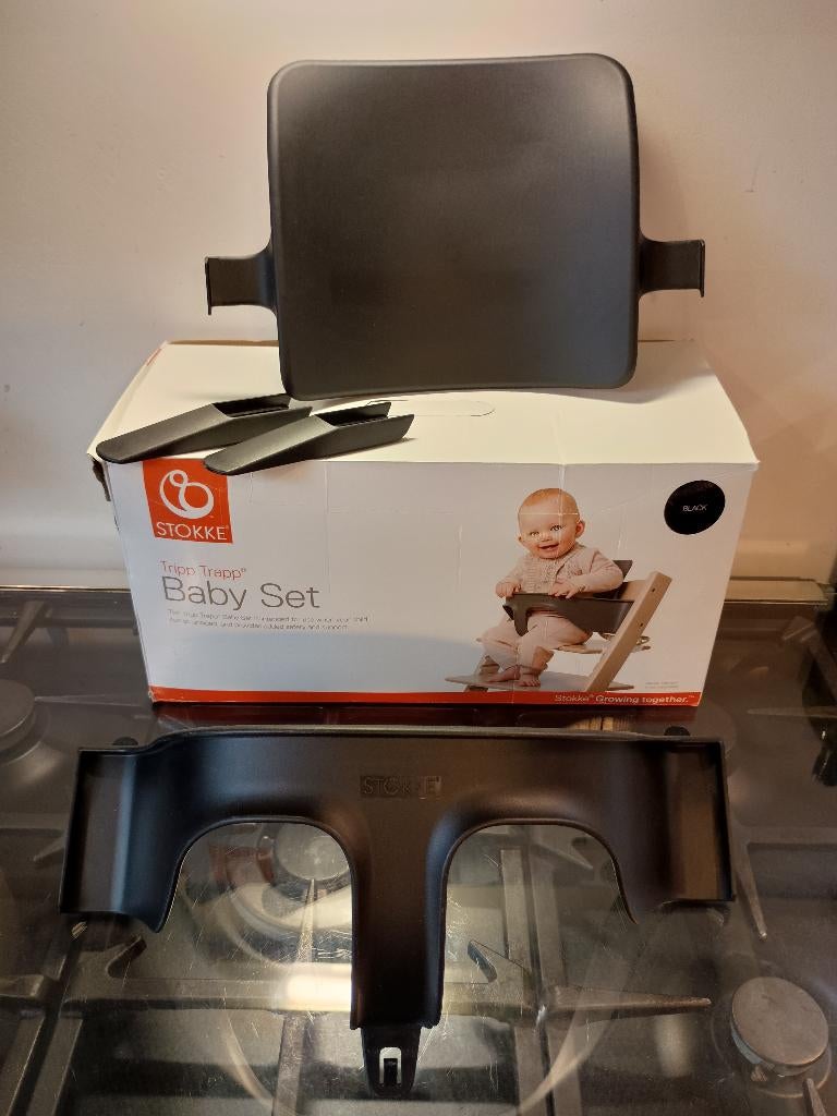 Trip trap newborn set, Ophalen, Zo goed als nieuw, Meegroeistoel, Gordel(s)
