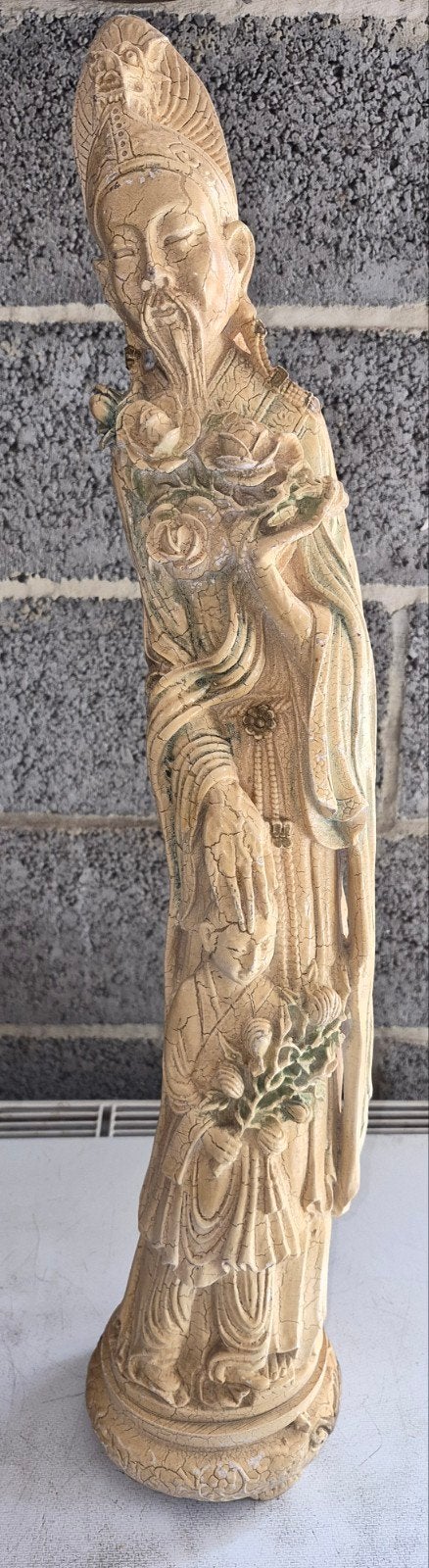 vieille grande statue !!, Enlèvement