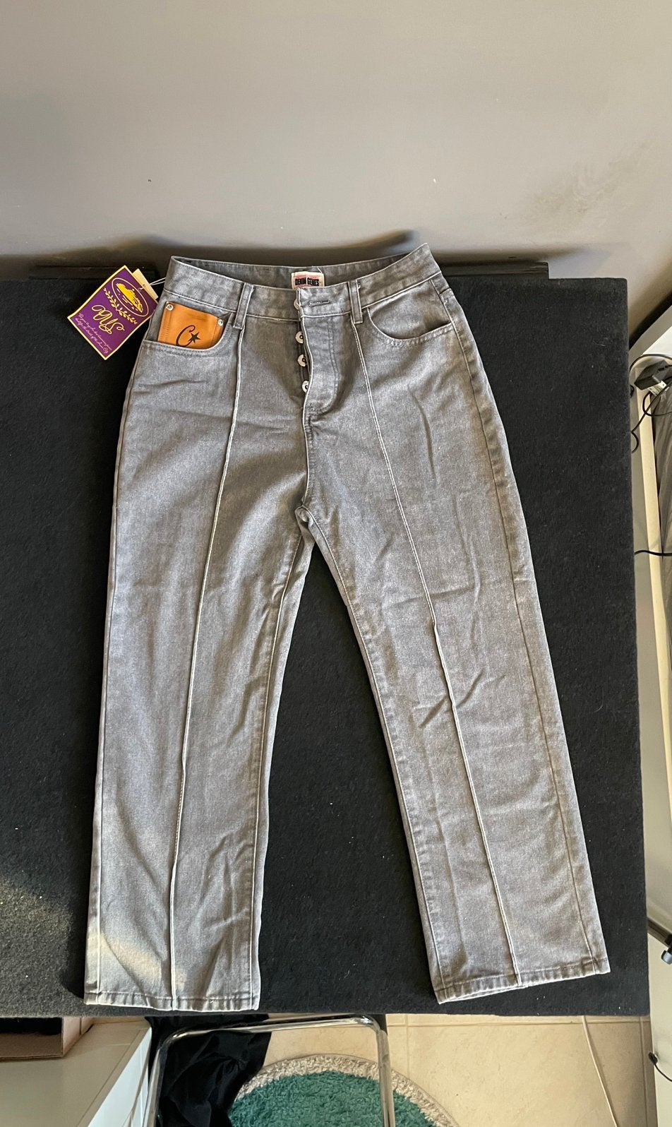 Corteiz baggy jeans grijs gloednieuw, Kleding | Heren, Ophalen of Verzenden, Zo goed als nieuw, Grijs