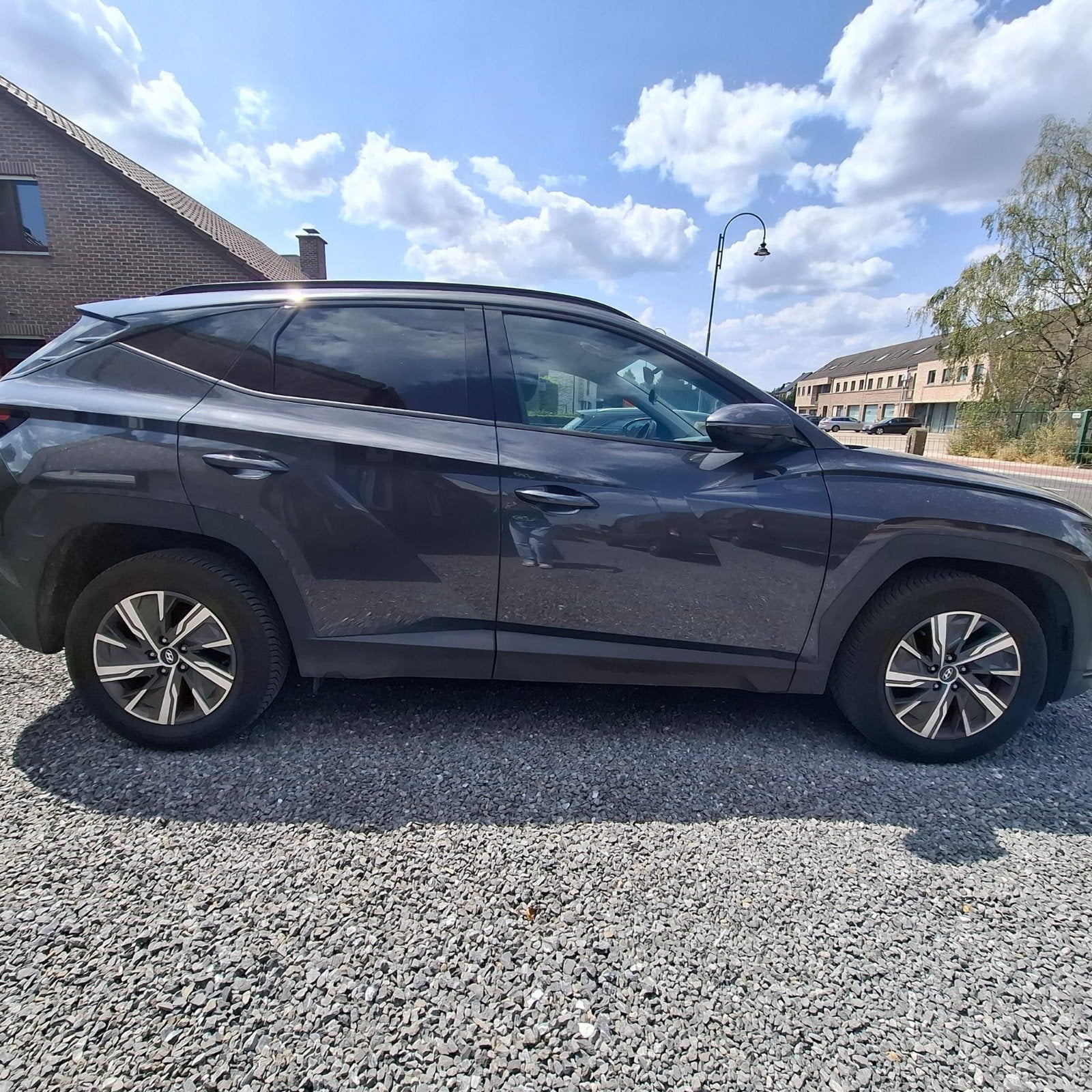 Hyundai Tucson 1.6 T-GDI Techno, Auto's, Hyundai, Voorwielaandrijving, Stof, 4 cilinders, Handgeschakeld