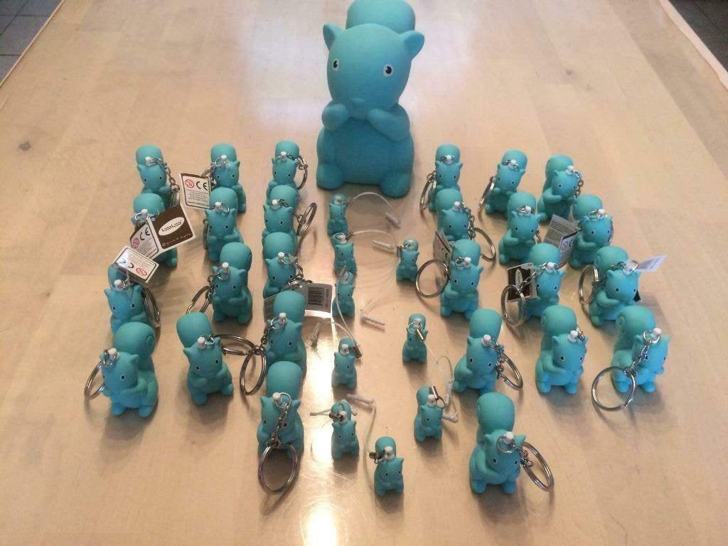 Eekhoorn Betty lichtblauw van BB collectie UITVERKOOP, Ophalen of Verzenden, Nieuw, Kraamcadeau