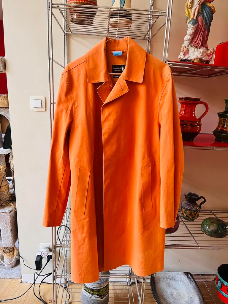 Manteau imperméable MacIntosh, Enlèvement ou Envoi, Comme neuf, Taille 52/54 (L), Orange
