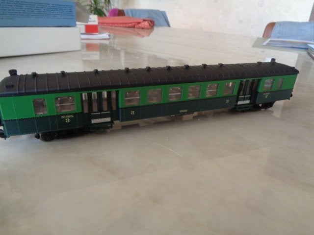 Olaerts : M rijtuig nr 63012  3de klasse, Hobby en Vrije tijd, Modeltreinen | H0, Overige merken, Gebruikt, Gelijkstroom, Wagon