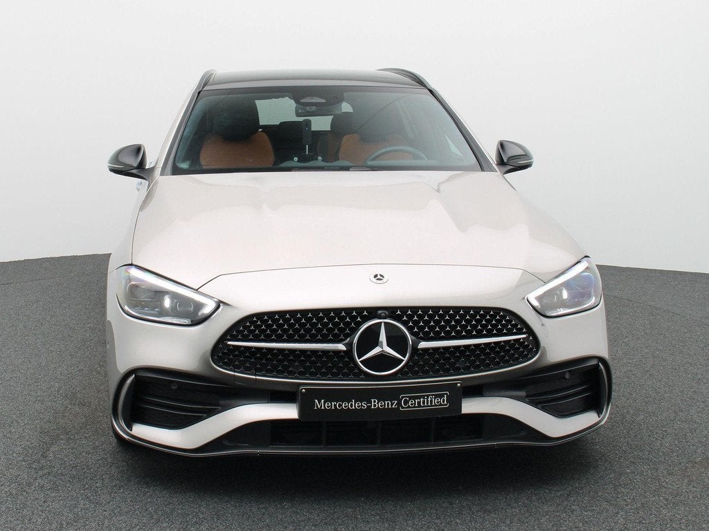 Mercedes-Benz C-Klasse 200 d AMG Line Estate + LEDER TWO TON, Autos, Argent ou Gris, Achat, Entreprise, Entretenue par le concessionnaire