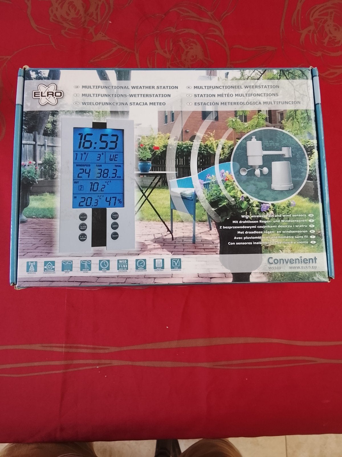 Multifunctioneel weerstation "WS500", Elektronische apparatuur, Ophalen of Verzenden, Nieuw