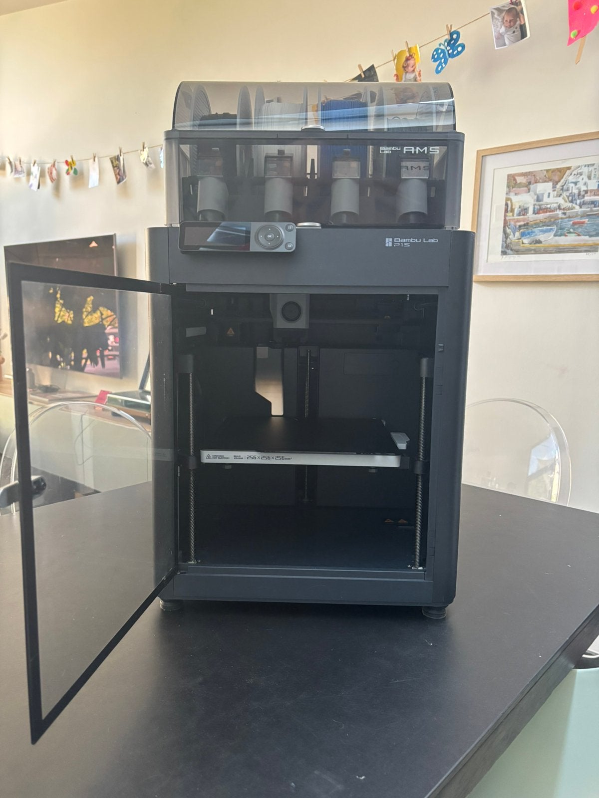 Bambu Lab P1S AMS Combo + 24kg filament + extra’s, Ophalen, Ingebouwde Wi-Fi, Zo goed als nieuw, 3 of meer