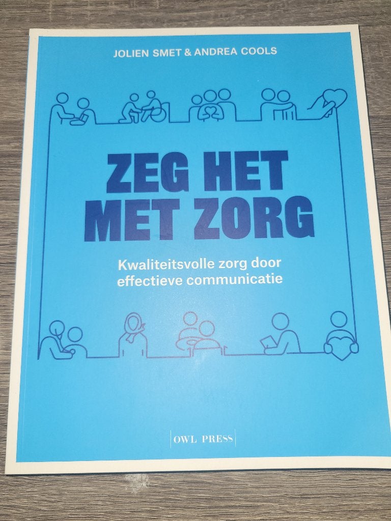 Zeg het met zorg, Livres, Livres d'étude & Cours, Enlèvement ou Envoi, Neuf, Enseignement supérieur, Owl press