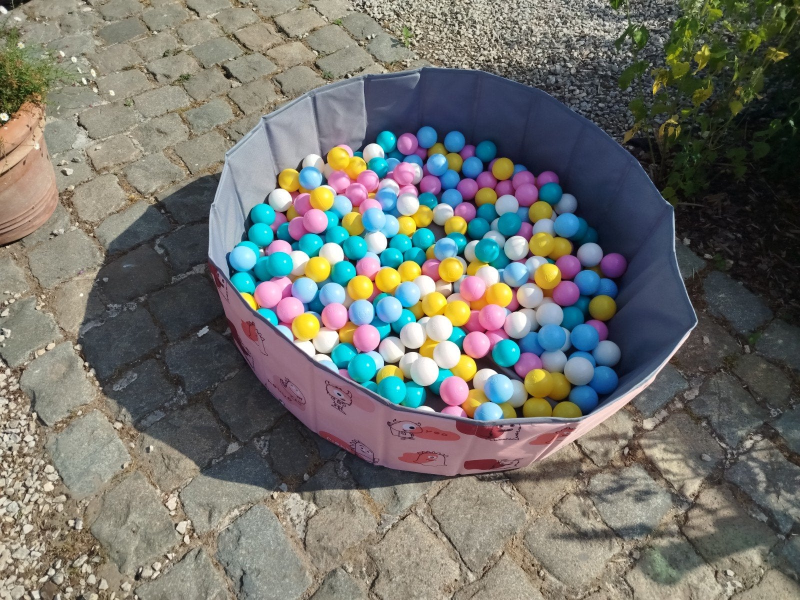 ballenbad met ballen, Enlèvement