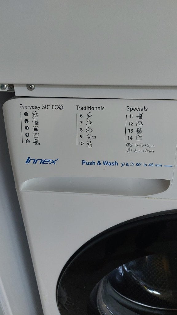 Indesit Innex wasmachine 7 kg – 1400 toeren – Inverter Motor, Elektronische apparatuur, Ophalen, Zo goed als nieuw, 85 tot 90 cm