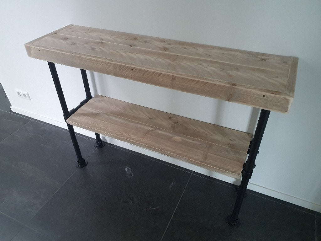 Sidetable van steigerhout unieke kwaliteit in elke maat/vorm, Enlèvement, Neuf