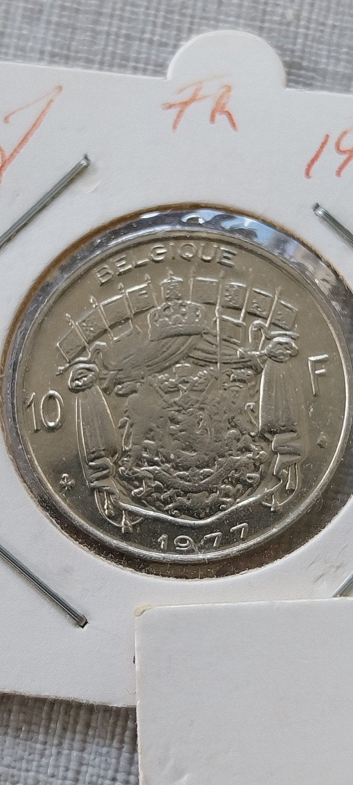 10 fr 1977 frans, Ophalen of Verzenden, Metaal, Losse munt