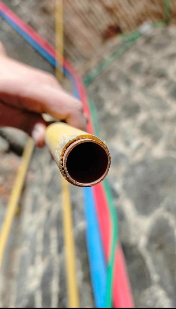 Tube Gaz 22mm rigide gainé, Bricolage & Construction, Neuf, 4 à 6 mètres, Autres types, Autres matériaux