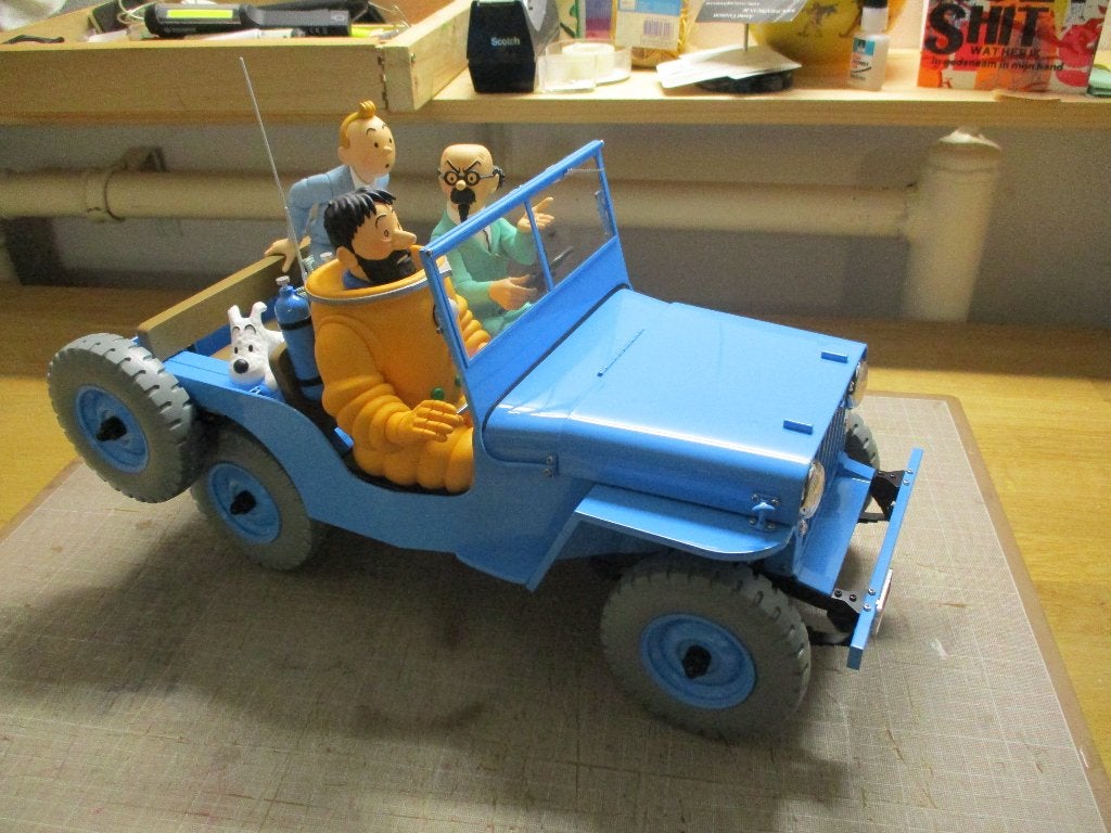 Kuifje Tintin Jeep 1:8 Tintinimaginatio, Verzamelen, Ophalen of Verzenden, Kuifje, Nieuw